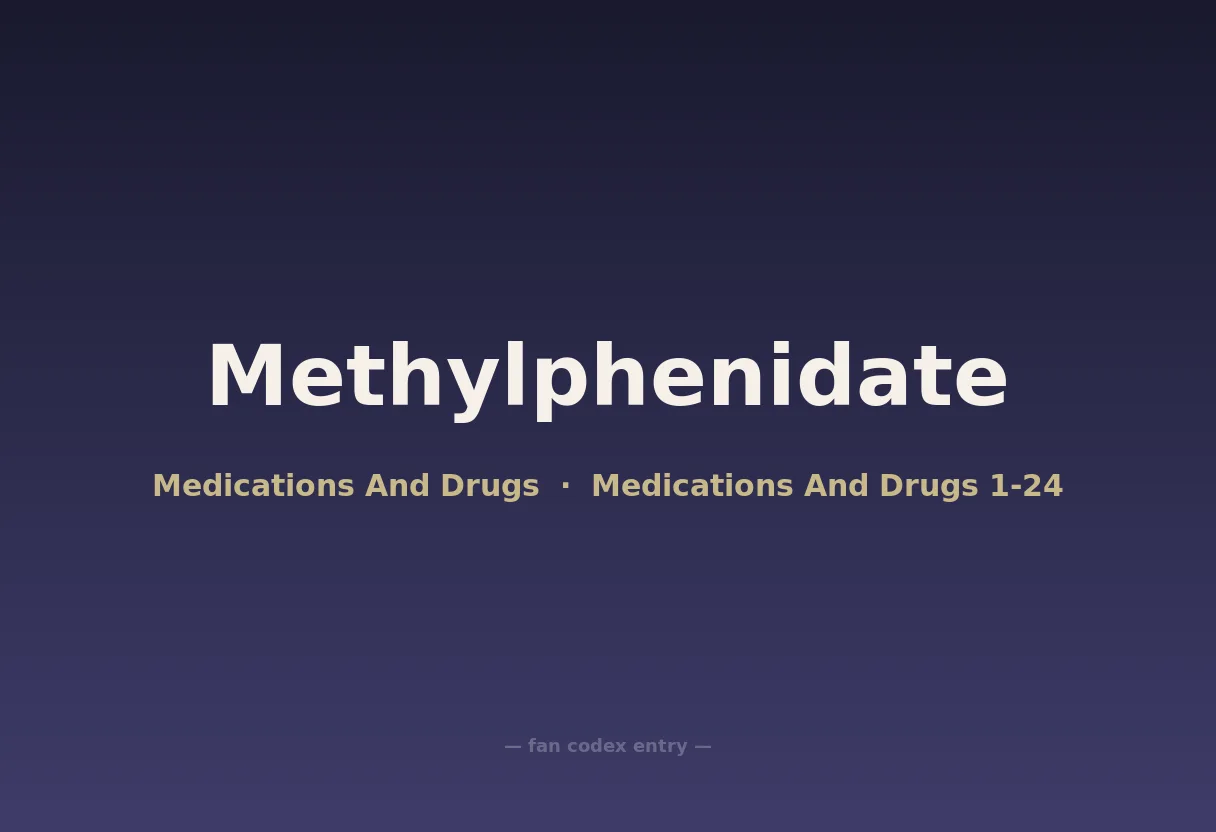 Methylphenidate