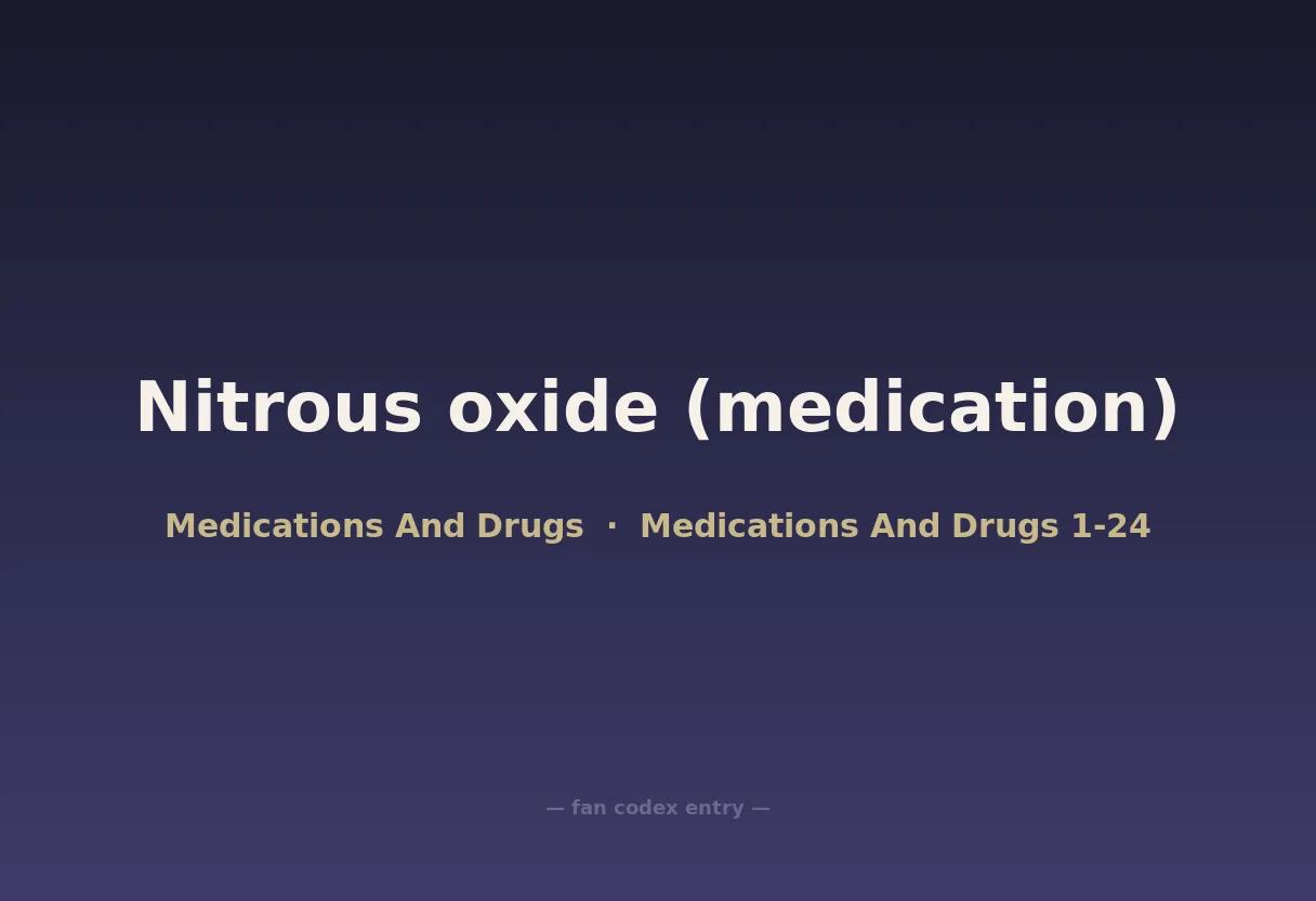 Nitrous oxide (medication)