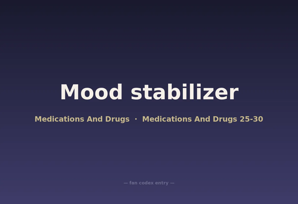 Mood stabilizer